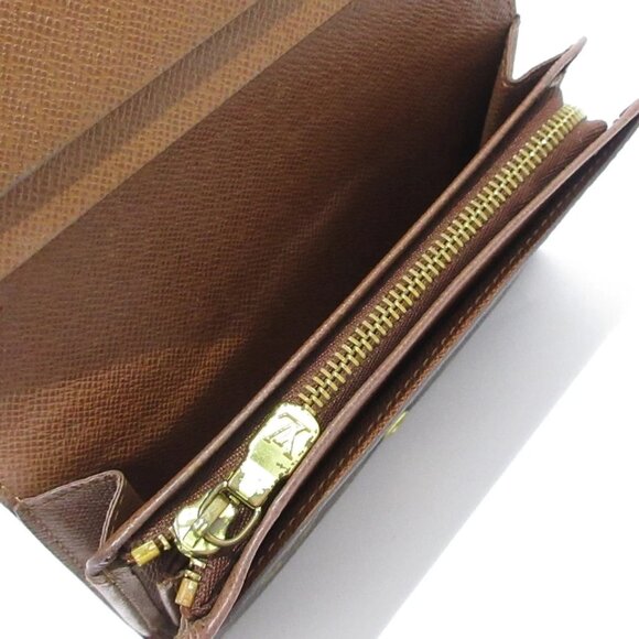 LOUIS VUITTON Porte Monnaie Tresor Monogram - Bifold Wallet 321-080725 - Picture 10 of 12